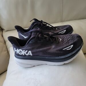 Hoka Black and White Women's Running Shoes